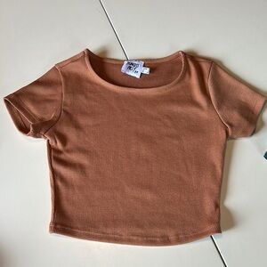 Princess Polly Rust Crop Top